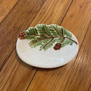 Ceramic Pine Branch Dish